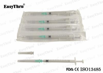 China Hospital Auto Disable SyringeWith Needle , Medical Grade 1 Ml Disposable Syringe for sale