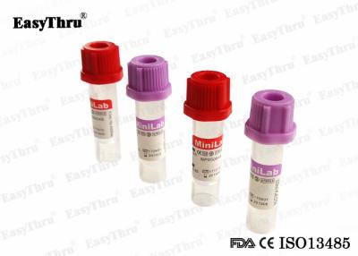 China Los tubos capilares de la colección de la sangre dibujan el grado médico del volumen 0.25ml 0.5ml 0.2ml el 100% en venta