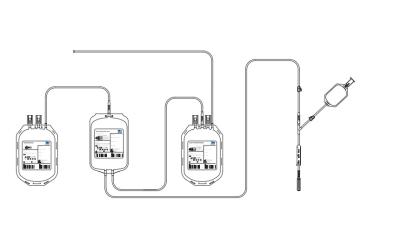 중국 정상 & 바닥 3배 350ml 처분할 수 있는 혈액 부대 체계 판매용