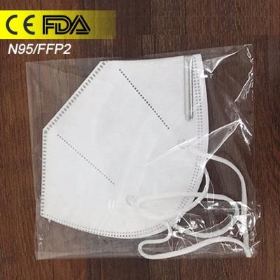 Chine Masque protecteur antibactérien jetable non tissé de N95 5Ply à vendre