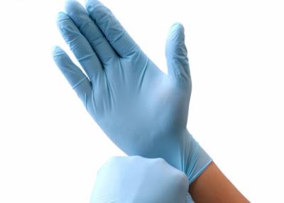 China 240mm Xl Blue Disposable Medical Latex Gloves for sale