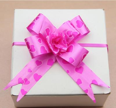 China Decorative Metallic Chocolate Gift Wrapping Satin Ribbon Bow For Packaging for sale