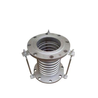 China Corrosion Resistant 316 Stainless Steel Metallic Exhaust Pipe Expansion Joint Reinforced Corrugated Metal Bellows Expansion Joint for sale