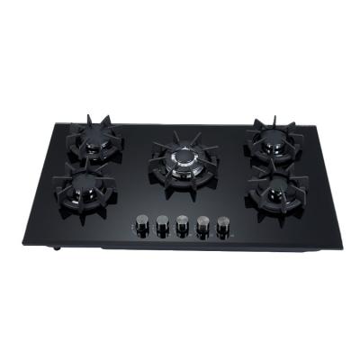 China Household Direct Sale Gas Stove 2 Burner Hot-selling Tempered Glass Embedded Stove for sale