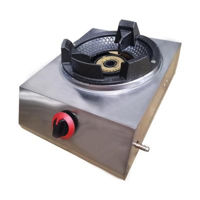 China High Power 4 Burners Hotel Gas Cooker Hotel Restaurant Equipment Single Wok Commercial Gas Cooker Stove for sale