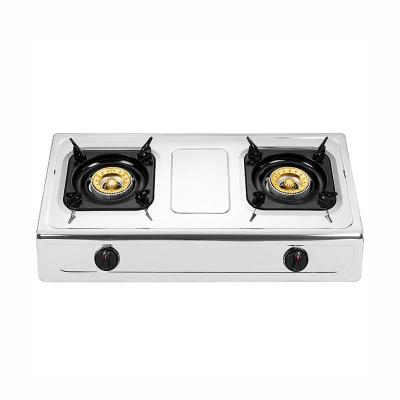 China Cheap 2 Burner Stove Gas Stove Stainless Steel Hotel Factory Direct Sale China for sale