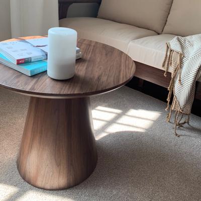 China Nordic eco-friendly all round table small coffee table coffee leisure table family home creative solid wood tea table for sale