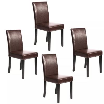 China Modern Luxurious Comfortable And Stylish Hotel Minimalist Stylish Leather Vintage Dining Chair for sale