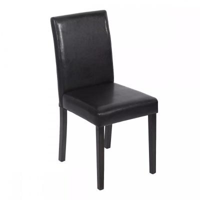 China Comfortable Wholesale Cheap Dining Chair High Back PU Leather Dining Furniture for sale