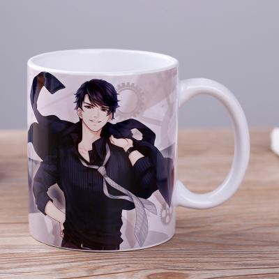 China Viable Wholesale Sublimation Ceramic Coffee Mug Anime Coffee Mug Custom Copy for sale