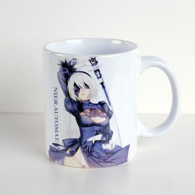 China Viable Custom Design Anime Ceramic Coffee Sublimation Mug Mug for sale