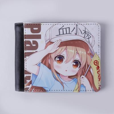 China High Quality/High Quality MOE Anime PU Wallet Leather Cells At Work Invent Purse Card Holder Bag for sale