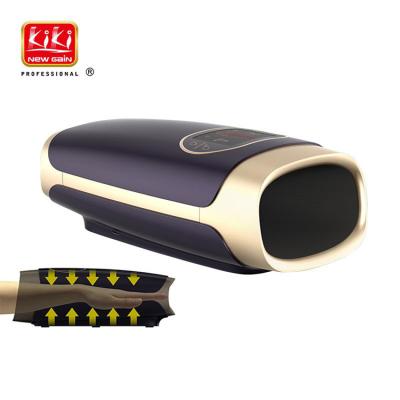 China 3 air pressure massage intensity settings. KIKI NEWGAIN Muscle Massager Wireless Electric Passionate Smart Hand Palm Finger Massager Acupressure Handheld Massager for sale