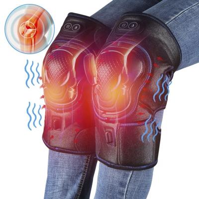 China KIKI NEWGAIN Corrdless Adjustable Temperature Heating Therapy Vibration Knee Wrap Portable Adjustable Massager for sale