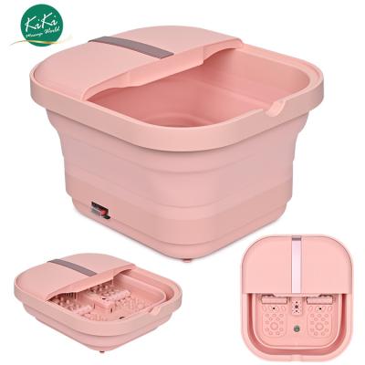 China KIKI Foldable NEWGAIN Portable Relax Bucket Bosin Bowl Pedicure Foot Massager Foldable Foot Spa Soaking Bath for sale