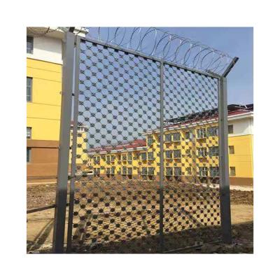 China Easily Assembled Cheap Price PVC Impregnation Galvanized Anti Climb Jail Security Fence for sale