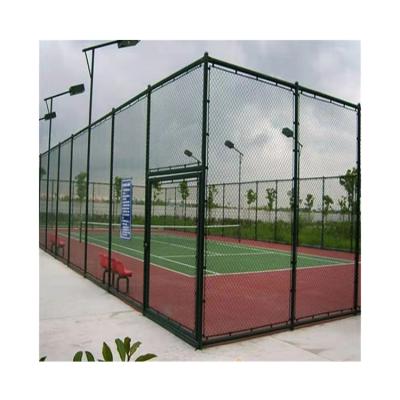 China Galvanized Wire + Galvanized Outdoor Waterproof Protective Galvanized Pipe Chain Link Fence For Football Field for sale