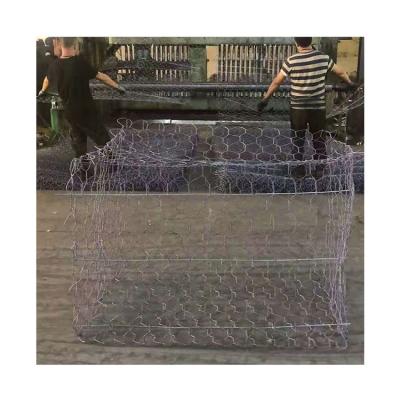 China Gabions Cheap Price Silver Galvanized Gabion Stone Cage Stone Basket for sale