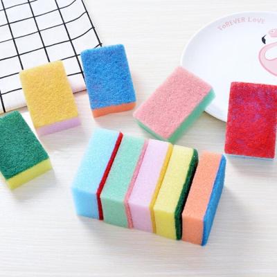 China Eco-friendly Heavy Duty Nylon Kitchen Sponge Washing Dish Eco-freindly Scrubber Sponge for sale