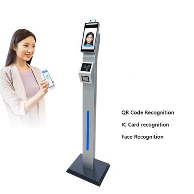 China Motion Detection 8 Inch Face Recognition Temperature Measurement Assistance Facial Body Temperature for sale