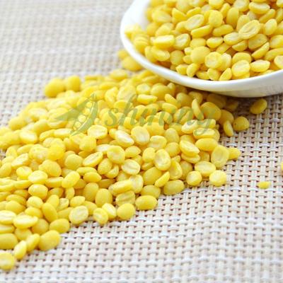 China Good dry cure peeled huskless green mung beans splits for sale