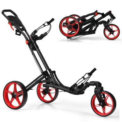 China Outdoor portable 3 wheel club golf carts back and forth golf cart for sale 43cm*33cm*65cm for sale