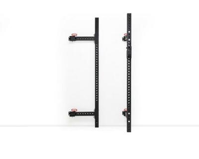 China Modern Wholesale Heavy Duty Fitness Weight Cage Wall Folding Wallmount Squat Rack for sale