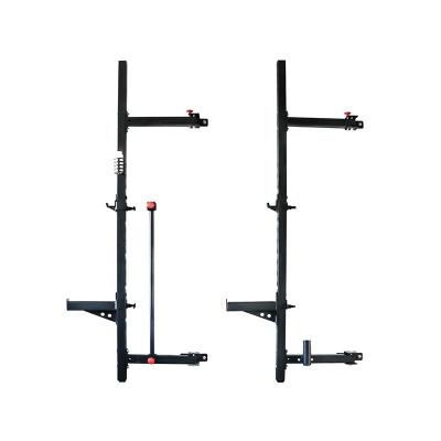 China Modern Wholesale Heavy Duty Fitness Weight Cage Wall Folding Wallmount Squat Rack for sale