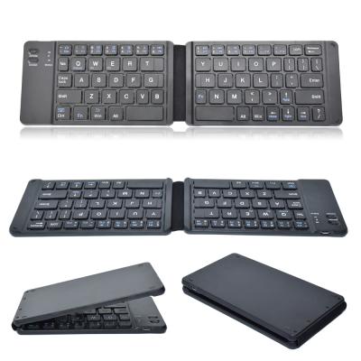 China Wireless Portable Folding Keyboard For iPad Android Tablet Mobile Phone Portable Blue Tooth Keyboard BKC018 for sale