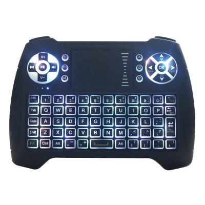 China Wireless Air Keyboard Mouse with Backlit Key T16 for PC Smart Computer TV PC Mini Touchpad Keyboard for sale