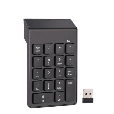 China 2.4G Wireless Mini Slim USB Digital Small Keypad Ergonomic Wireless Numeric Keypad for sale