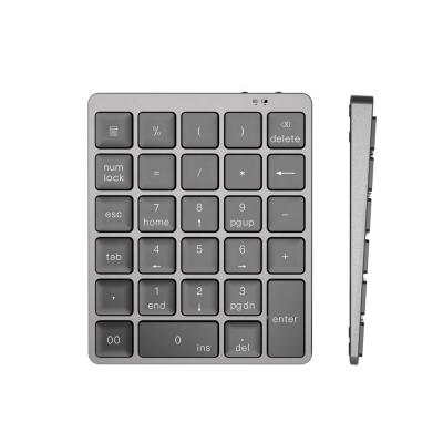 China Portable CNC Aluminum Top Cover Scissor Tooth Scissor Tooth Numeric Keypad Portable Slim Ergonomic Digital Blue Keyboard for sale