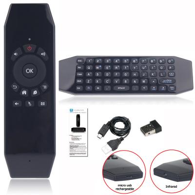 China Rechargeable Wireless Wifi T5 Smart TV IR Computer Learning Air Mouse Remote Control Keyboard for sale