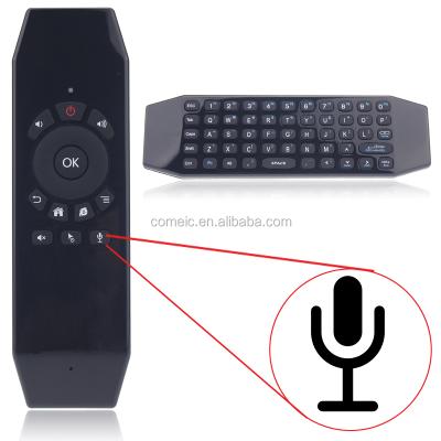 China Smart Voice Air TV Box/Keyboard Air Remote Control Mouse km950v T5M Android Rechargeable Mouse Microphone 2.4g for sale