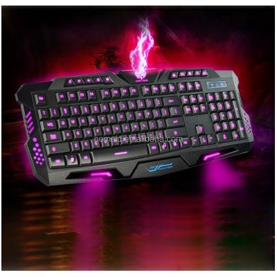 China 2018 Newest Plug And Play Waterproof Professional Multimedia LED USB Backlit Gaming Keyboard RGB for sale