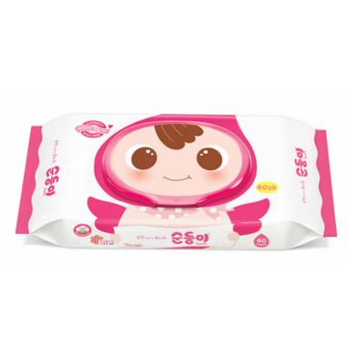 China Embossed/plain as per customers requirements promotion price 40pcs pack small baby wet wipes, sheet size customize cheap wet baby wipes for sale