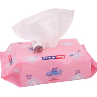 China Embossed/plain according to customers requirements OEM high quality single package wet wipes, customize logo natural material wholesale baby wipes for sale