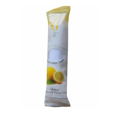 China Plain High Quality Custom Lemon Scented Wet Towels, Refreshing Towel Roll, Wet Towel Roll Wrapper for sale