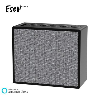 China Phone Function Eson Style Portable Bluetooth Home Theater Alexa Speaker AI System Woofer WiFi Speaker Sub for sale