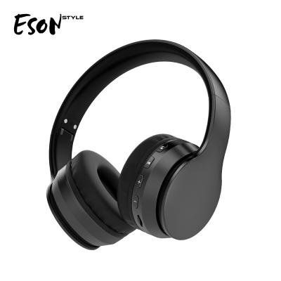 China Headband Eson Style Over Ear Headphone Shenzhen Home Phone Single Build In Wireless Mic Bluetooth V5.0 Stereo Earphone for sale