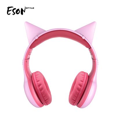 China Soft Eson Style Bluetooth 360 Degree Adjustable Bendable Foldable Foldable Wireless Cable Bendable Over Ear Earphone for sale