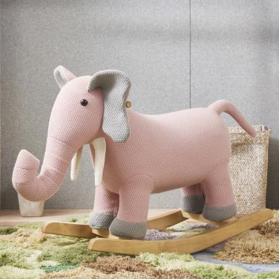 China Ride On Toys 2021 Toy Furniture Ride On Animal Wooden Rocking Elephant Stuffed Toy Fancy Toy for sale