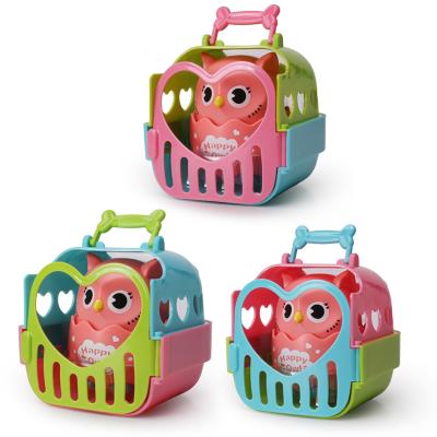 China High Quality Hot Selling Intelligence Developing Press The Owl Head Inertial Pull Back Car To Turn Baby Educational Toy for sale