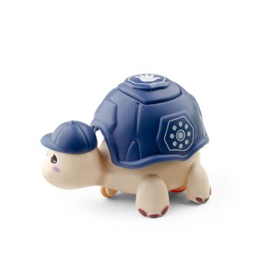 China Hot Sales Plastic Press and Race Turtle Go Slide Friction Toy Vehicles Press Running Toy Baby Cartoon Turtle Animal Toy for sale