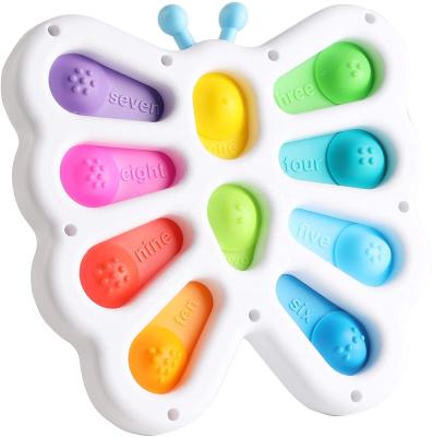 China Widely Used 2021 Big Butterfly Noises Figures Snap Push Bubble Bigger Colorful Moving Person Toy Stress Reliever Anti-Anxiety Noise for sale