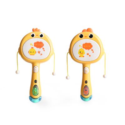 China 2021 Musical Toy Baby Hand Rattle New Safety Baby Musical Toy Musical Instrument With Light for sale