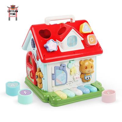 China Multifunctional Colorful Musical Cube Baby Kid Toys STEM Electronic Toy With Gears Game Electronic Activity Safe Educational Activity for sale