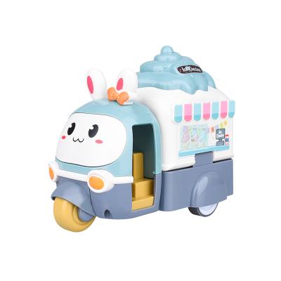 China Friction Impact Deformation Ejection Ejection Ice Cream Car Truck Toys Truck Educational Inertial Boy Toy New Item Hot Sale for sale