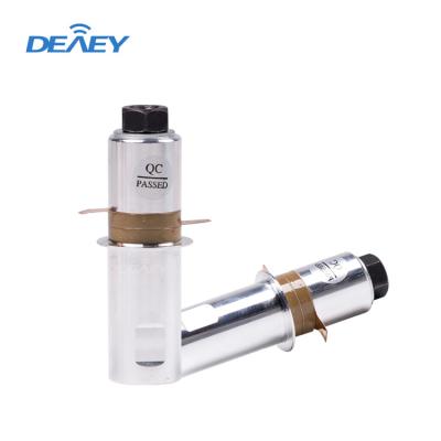 China 2021 Hot Sale 28KHz Spot Welding Machine Plastic Parts Piezoelectric Sensor Piezoelectric Ceramic Transducer Ultrasonic Welding Transducer for sale