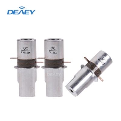 China Plastic Welding Transducers 25mm Welding Welders 35kzh 300w 35k 300 Watt Ultrasonic Transducer 35khz For Mask Machine for sale